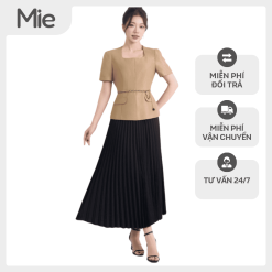 Áo công sở màu nâu kiểu Hàn - MIE04